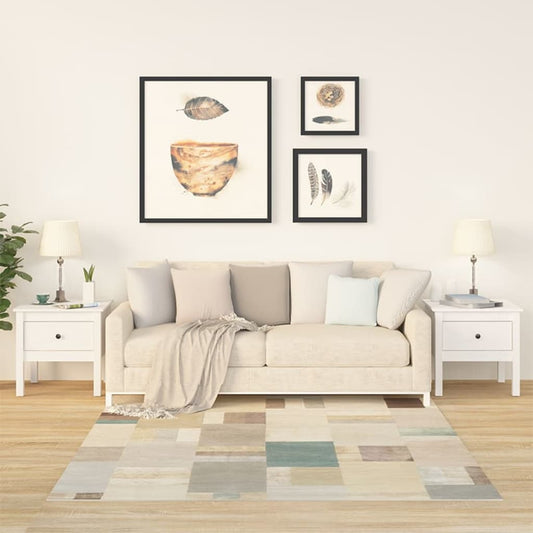 Sivupöydät 2 kpl valkoinen 50x50x49 cm täysi mänty - Sisustajankoti.fi
