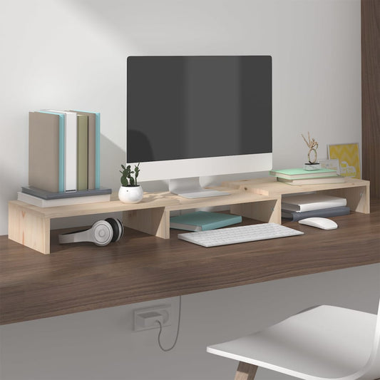 Näyttöteline 80x24x10,5 cm täysi mänty - Sisustajankoti.fi