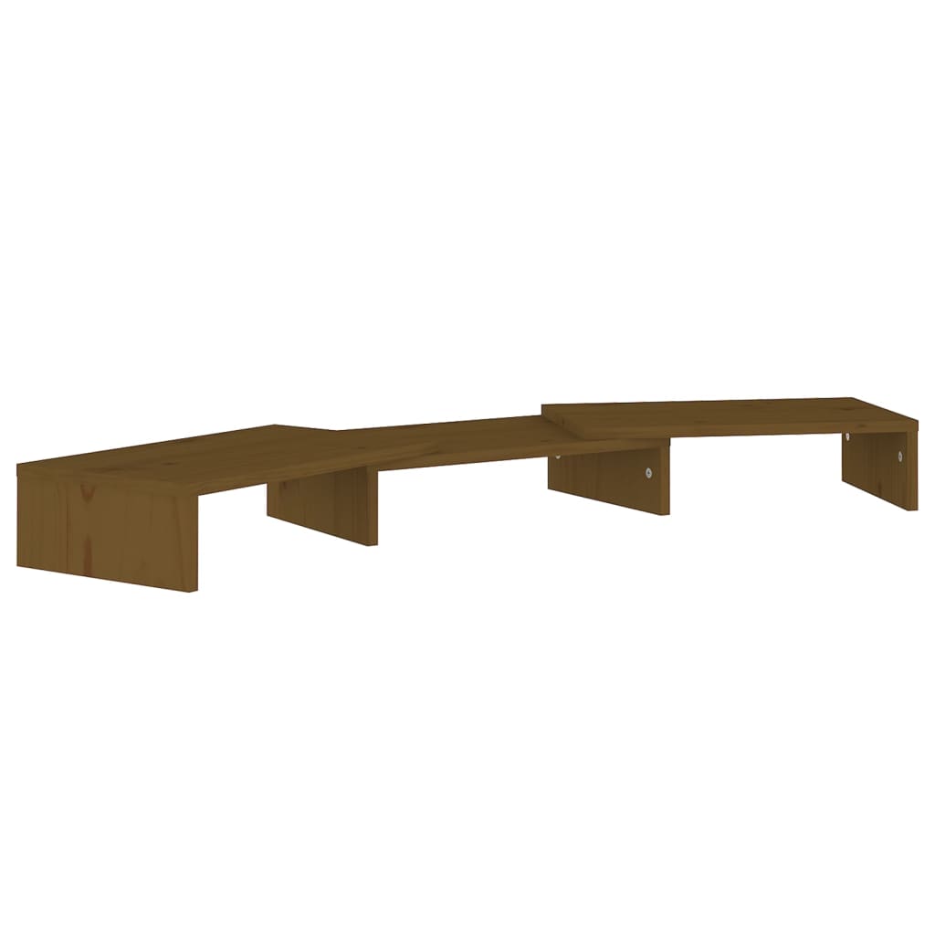 Näyttöteline hunajanruskea 80x24x10,5 cm täysi mänty - Sisustajankoti.fi