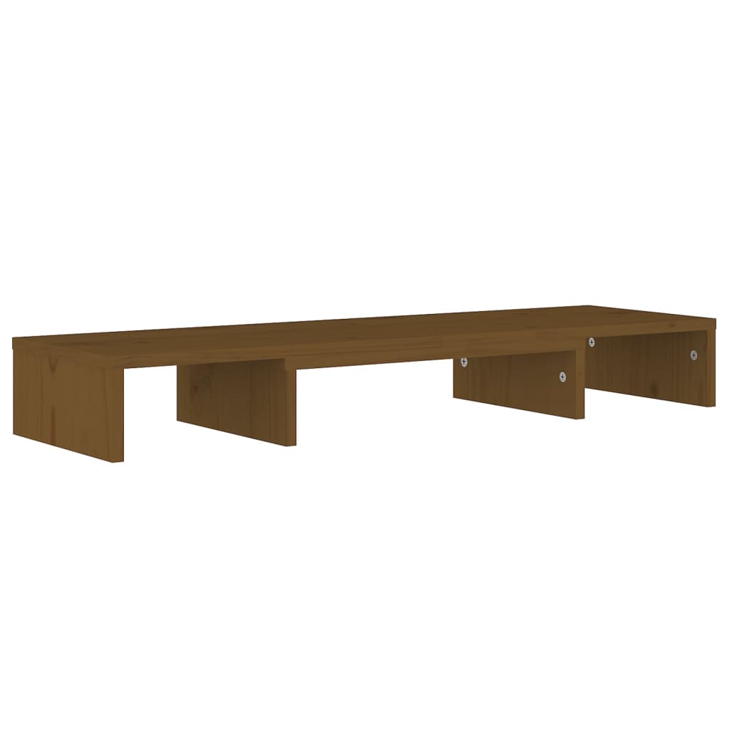 Näyttöteline hunajanruskea 80x24x10,5 cm täysi mänty - Sisustajankoti.fi