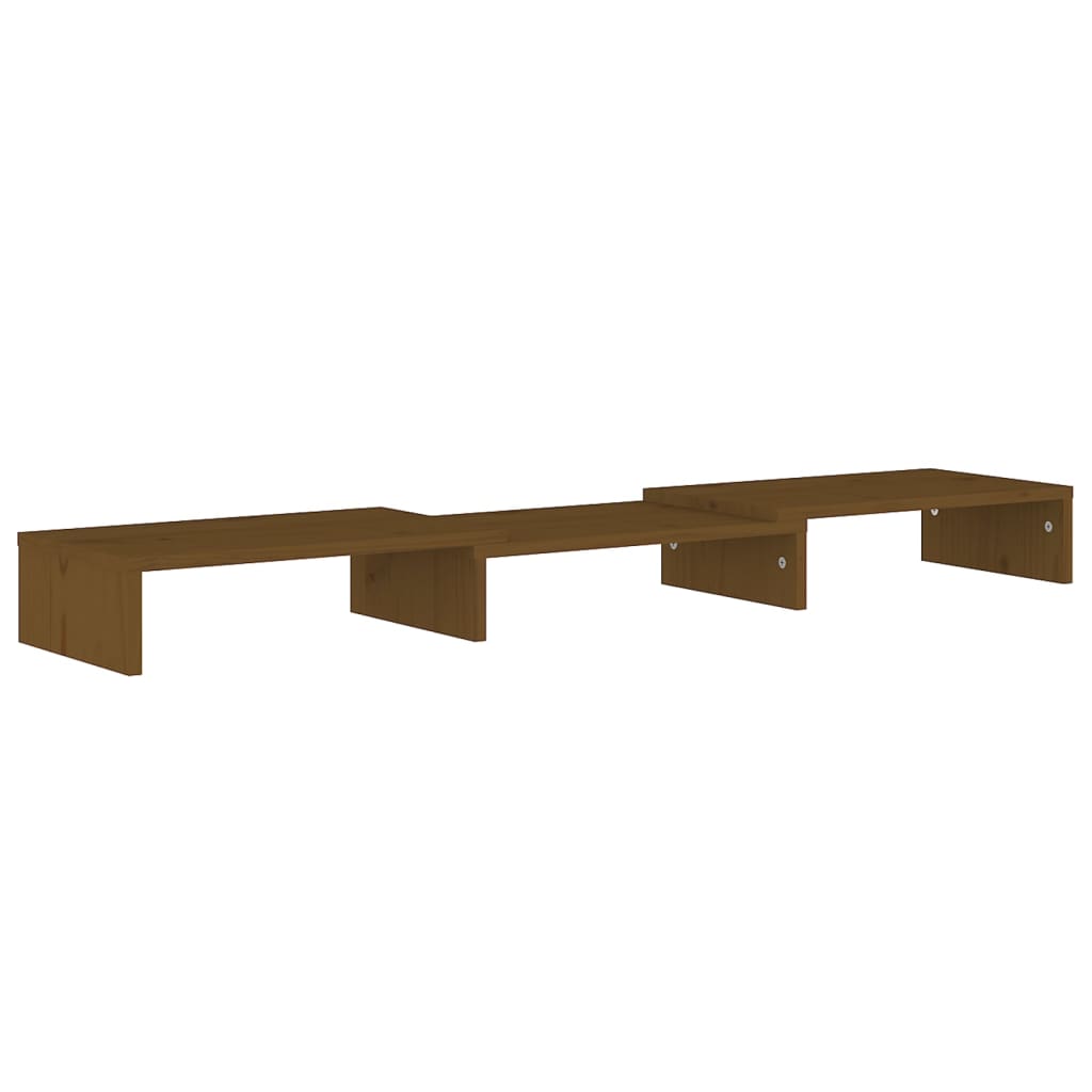 Näyttöteline hunajanruskea 80x24x10,5 cm täysi mänty - Sisustajankoti.fi