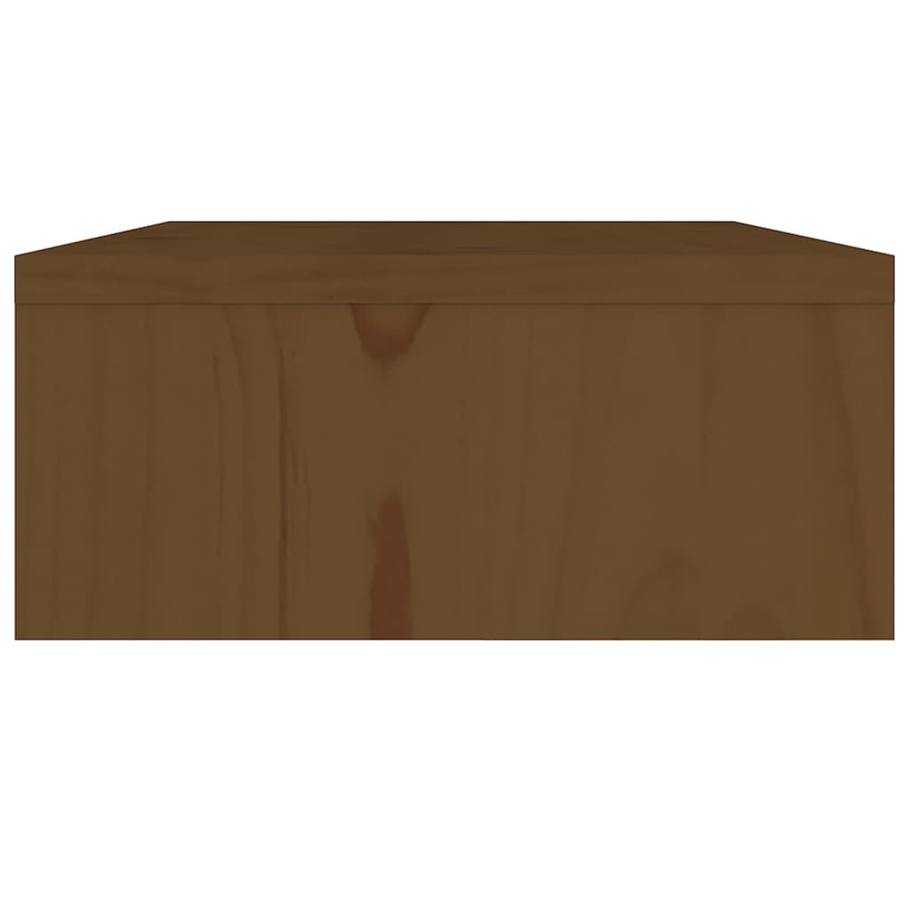Näyttöteline hunajanruskea 80x24x10,5 cm täysi mänty - Sisustajankoti.fi