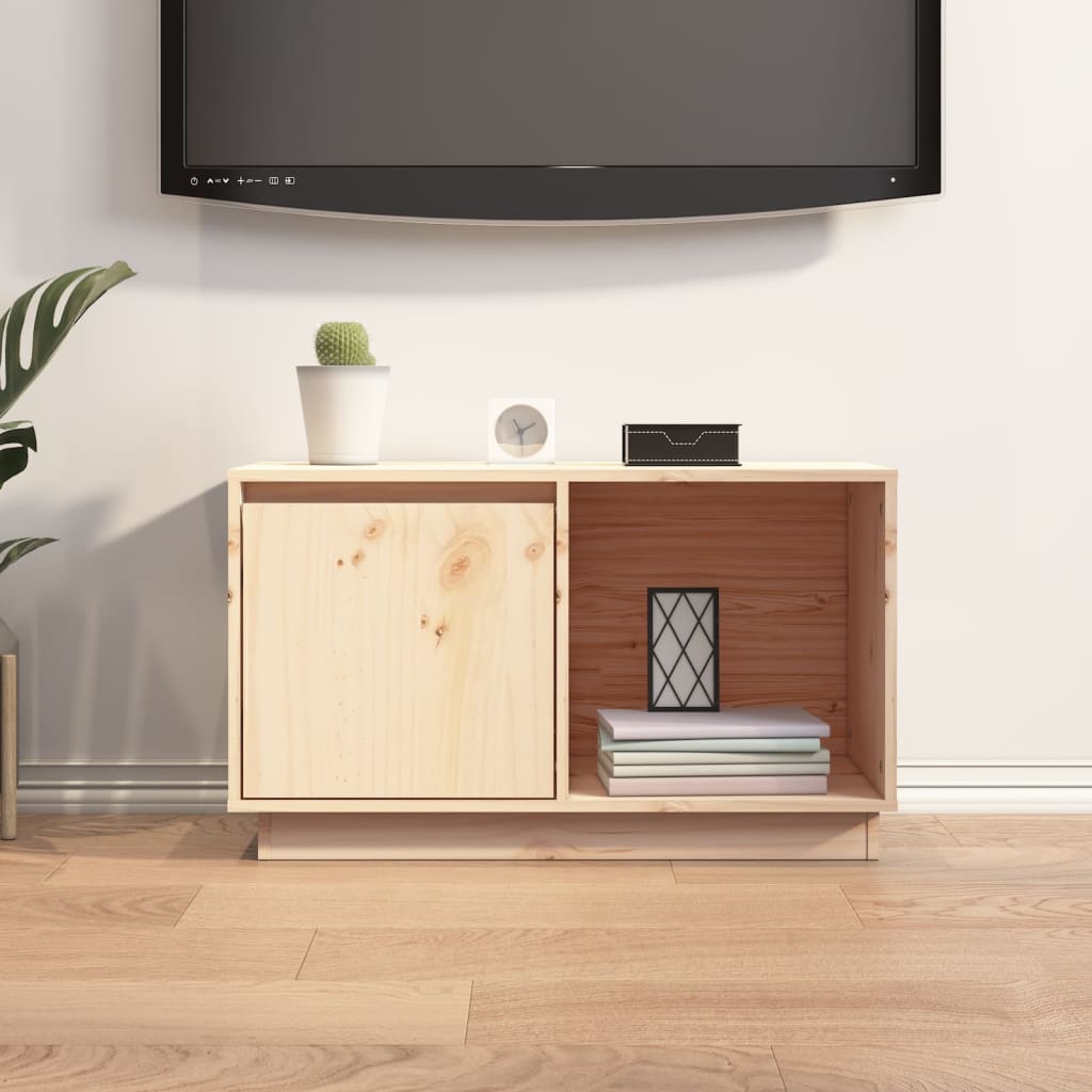TV-taso 74x35x44 cm täysi mänty - Sisustajankoti.fi