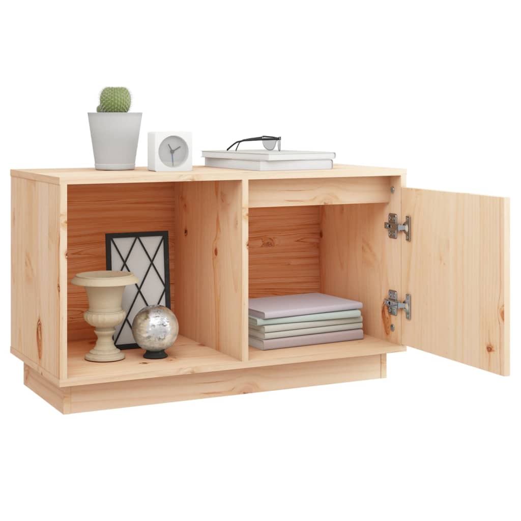 TV-taso 74x35x44 cm täysi mänty - Sisustajankoti.fi