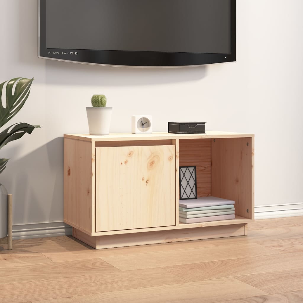 TV-taso 74x35x44 cm täysi mänty - Sisustajankoti.fi