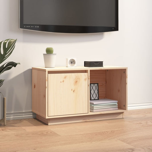 TV-taso 74x35x44 cm täysi mänty - Sisustajankoti.fi