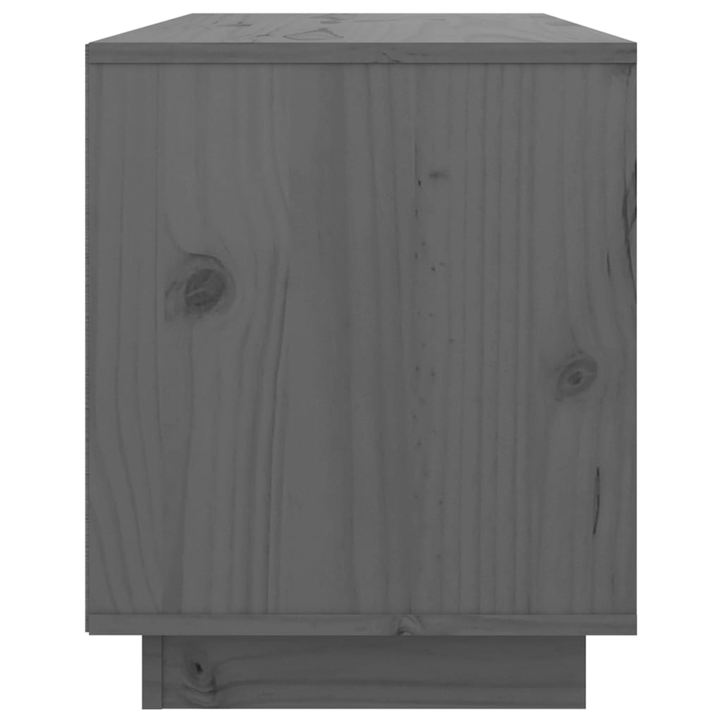 TV-taso harmaa 74x35x44 cm täysi mänty - Sisustajankoti.fi