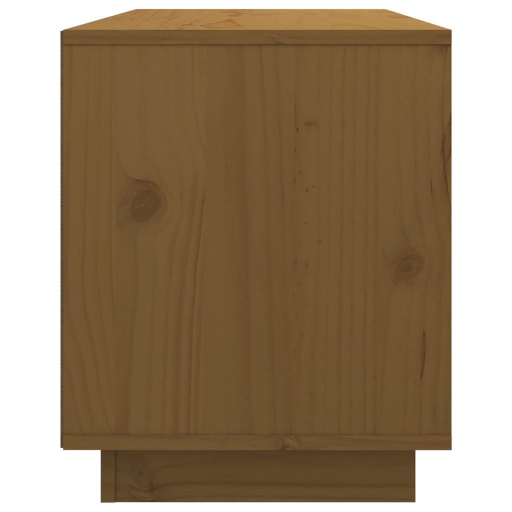 TV-taso hunajanruskea 74x35x44 cm täysi mänty - Sisustajankoti.fi