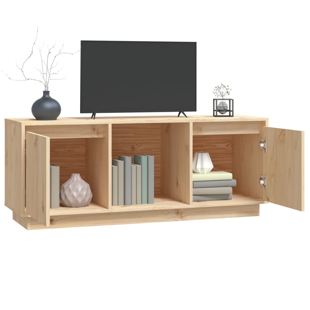 TV-taso 110,5x35x44 cm täysi mänty - Sisustajankoti.fi