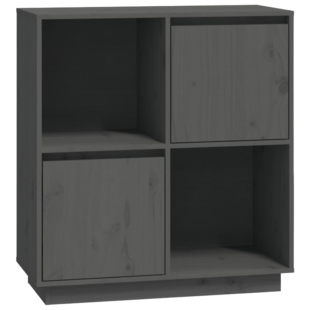 Senkki harmaa 74x35x80 cm täysi mänty - Sisustajankoti.fi