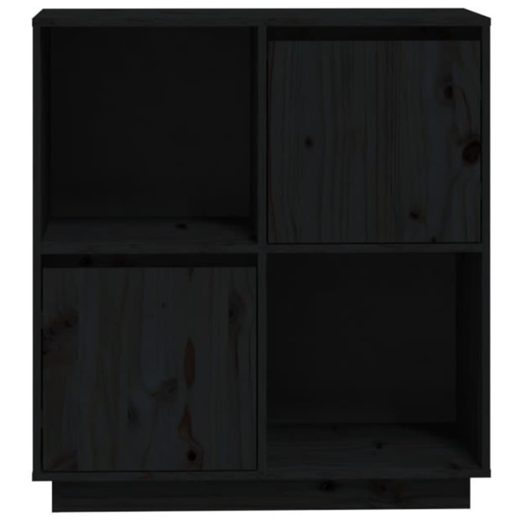 Senkki musta 74x35x80 cm täysi mänty - Sisustajankoti.fi
