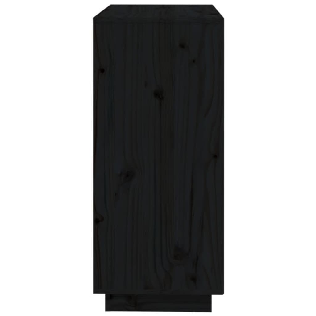 Senkki musta 74x35x80 cm täysi mänty - Sisustajankoti.fi