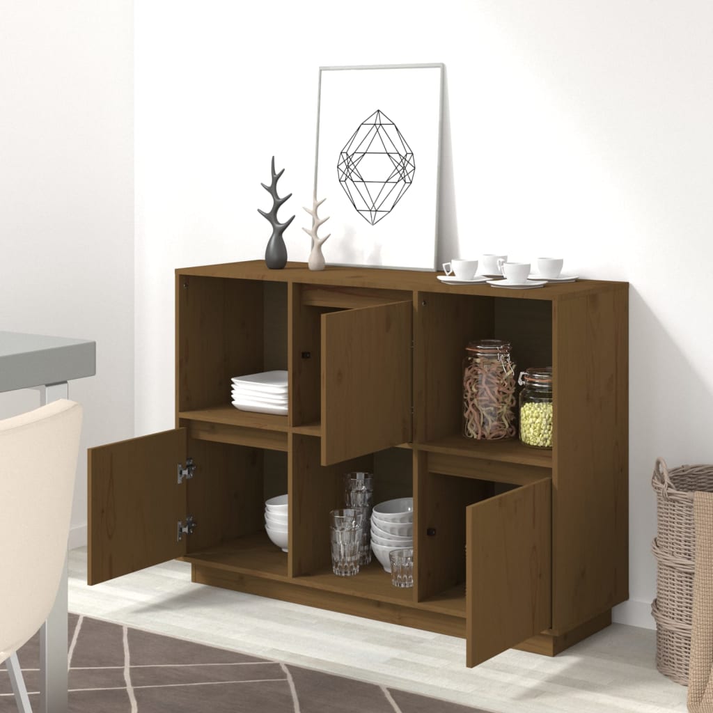 Senkki hunajanruskea 110,5x35x80 cm täysi mänty - Sisustajankoti.fi
