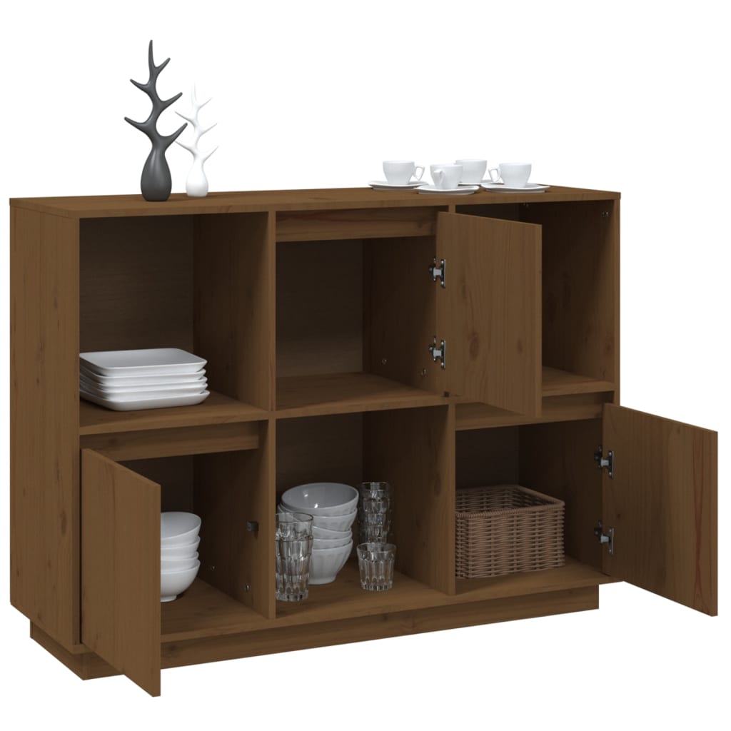 Senkki hunajanruskea 110,5x35x80 cm täysi mänty - Sisustajankoti.fi