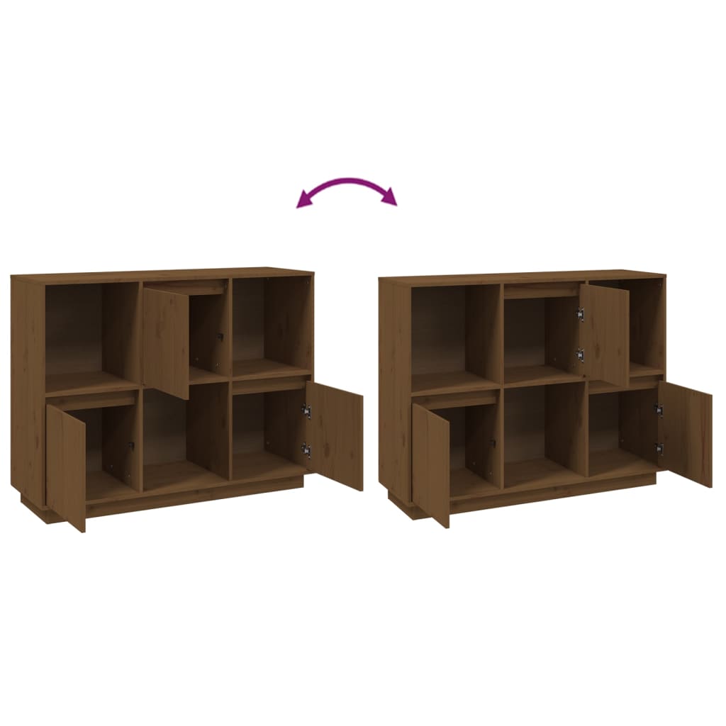 Senkki hunajanruskea 110,5x35x80 cm täysi mänty - Sisustajankoti.fi