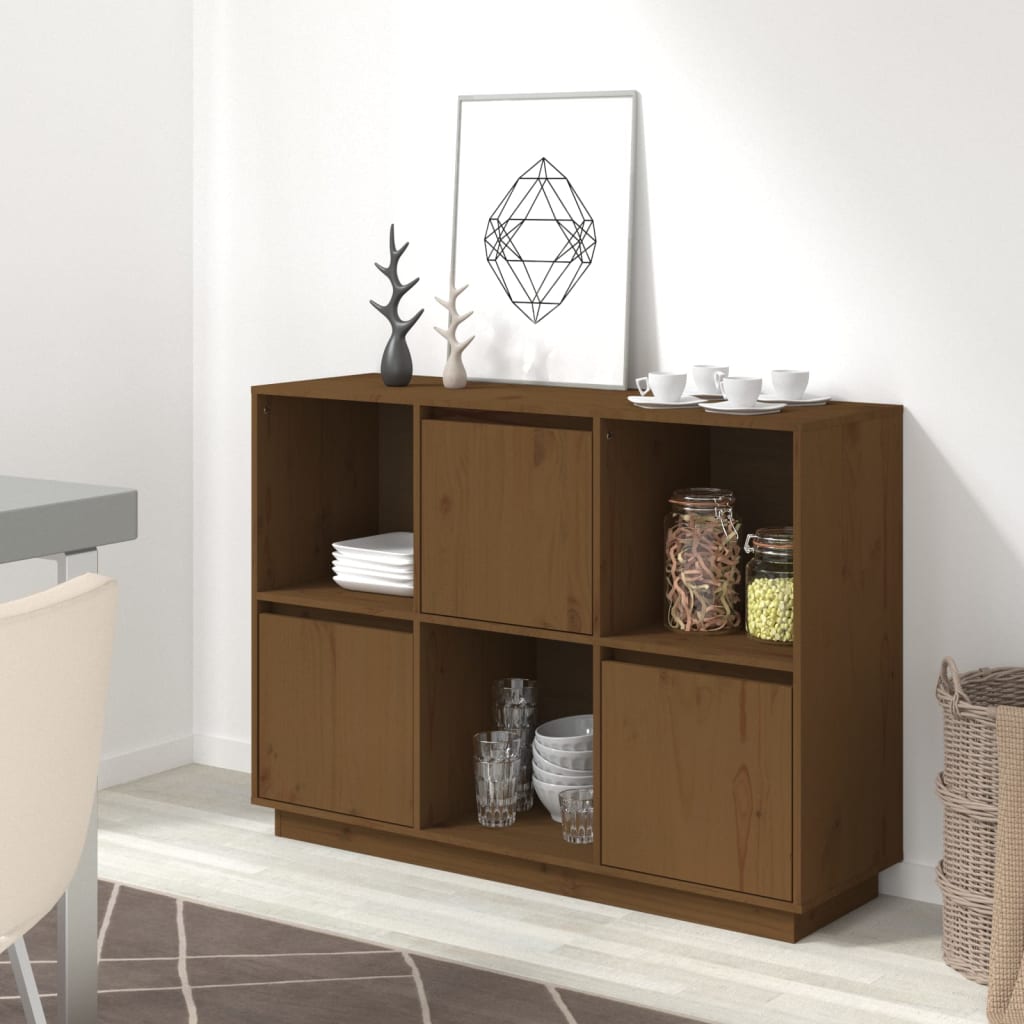 Senkki hunajanruskea 110,5x35x80 cm täysi mänty - Sisustajankoti.fi