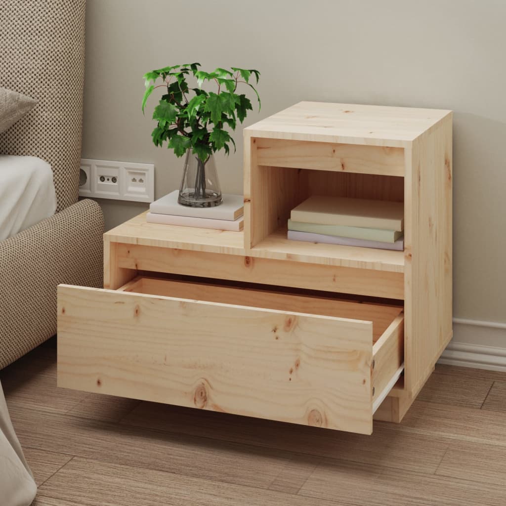 Yöpöydät 2 kpl 60x34x51 cm täysi mänty - Sisustajankoti.fi