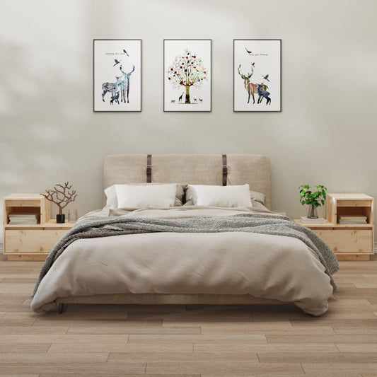 Yöpöydät 2 kpl 60x34x51 cm täysi mänty - Sisustajankoti.fi
