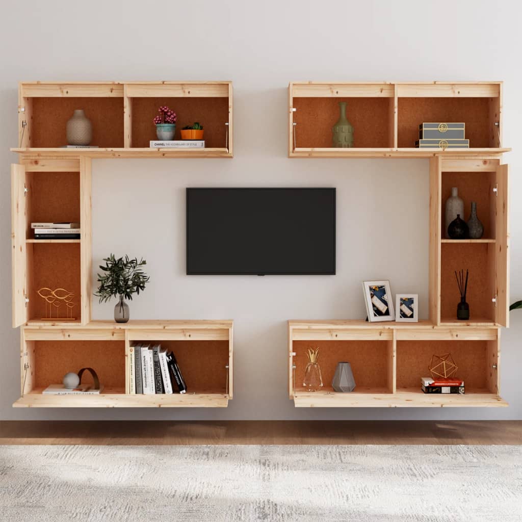 TV-tasot 6 kpl täysi mänty - Sisustajankoti.fi