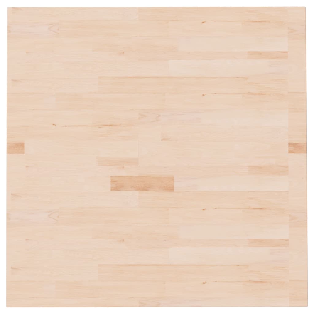 Neliönmuotoinen pöytälevy 80x80x2,5 cm käsittelemätön tammi - Sisustajankoti.fi