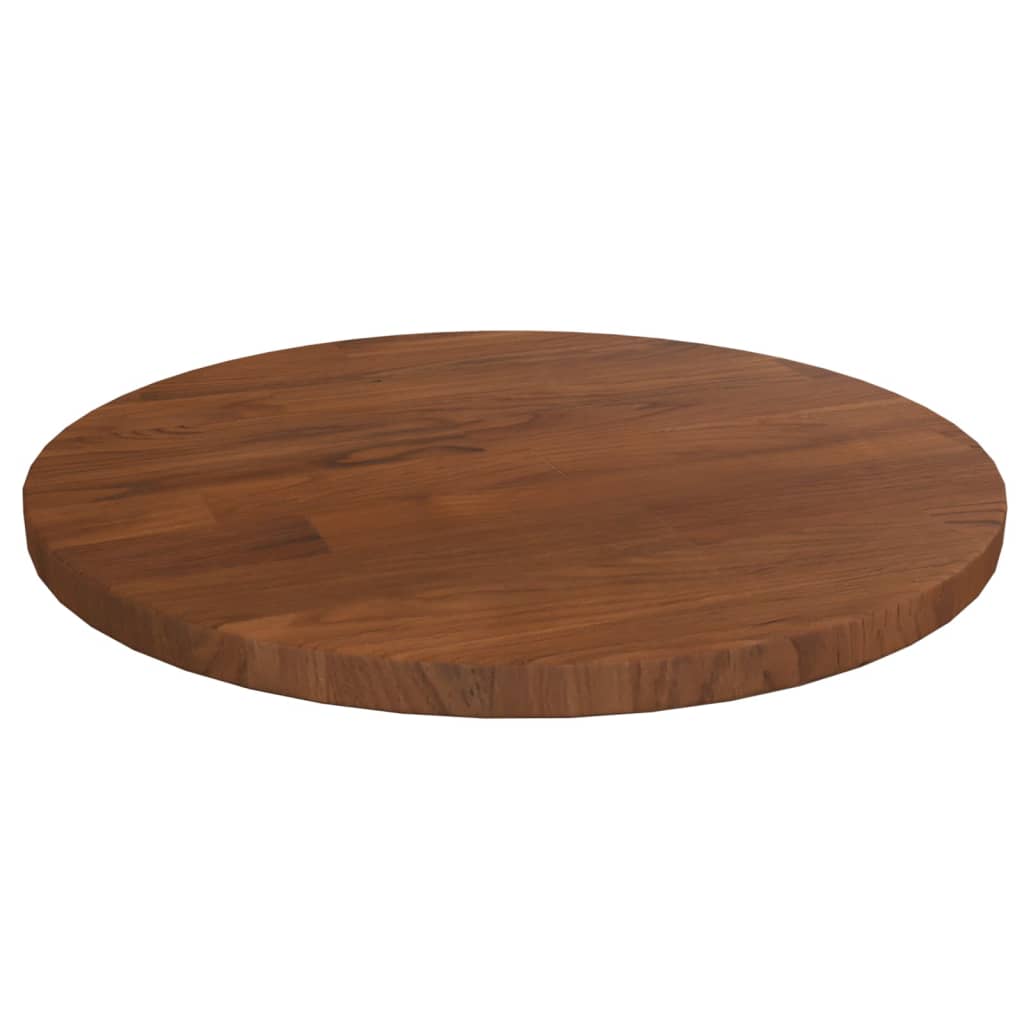 Pyöreä pöytälevy tummanruskea Ø30x1,5 cm käsitelty tammi - Sisustajankoti.fi