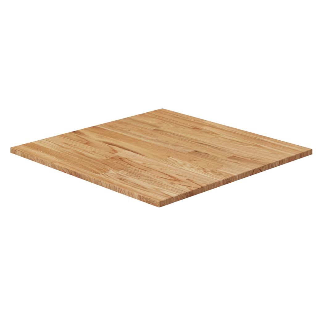 Pöytälevy neliö vaaleanruskea 80x80x1,5 cm käsitelty tammi - Sisustajankoti.fi