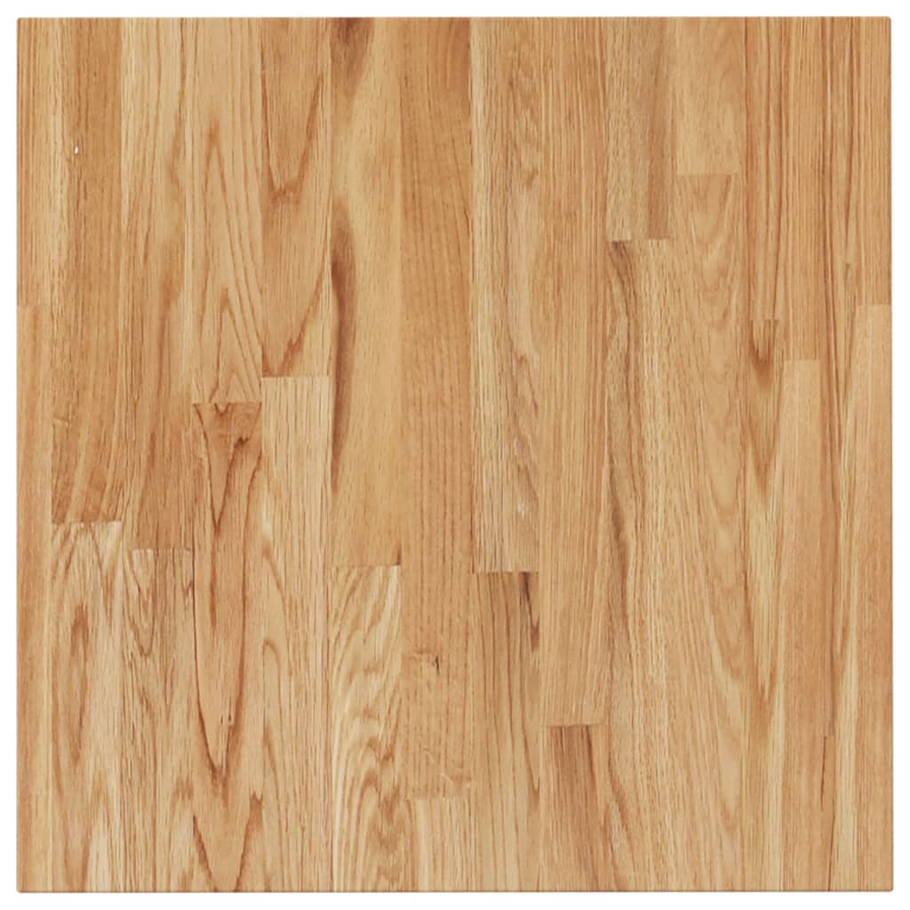 Pöytälevy neliö vaaleanruskea 80x80x1,5 cm käsitelty tammi - Sisustajankoti.fi