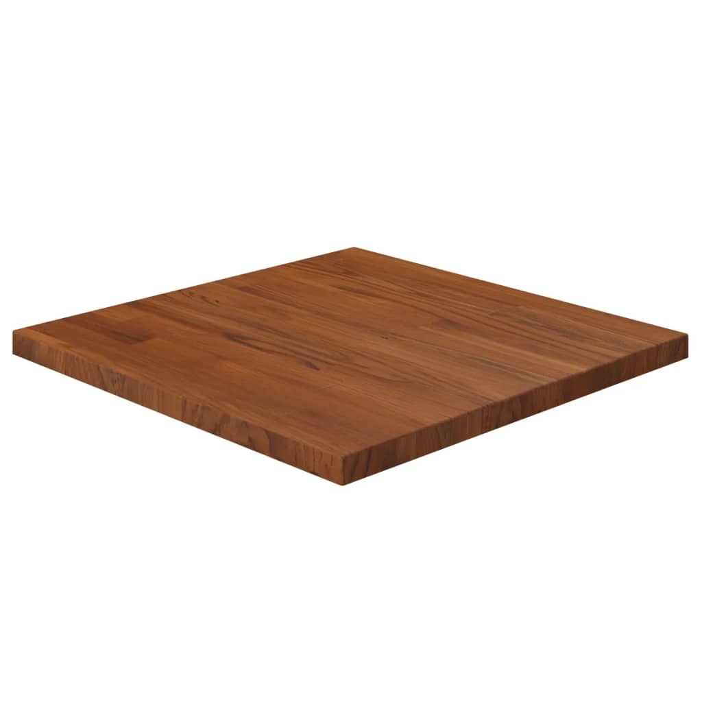 Pöytälevy neliö tummanruskea 50x50x2,5 cm käsitelty tammi - Sisustajankoti.fi