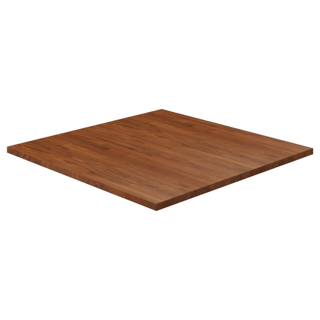 Pöytälevy neliö tummanruskea 90x90x2,5 cm käsitelty tammi - Sisustajankoti.fi