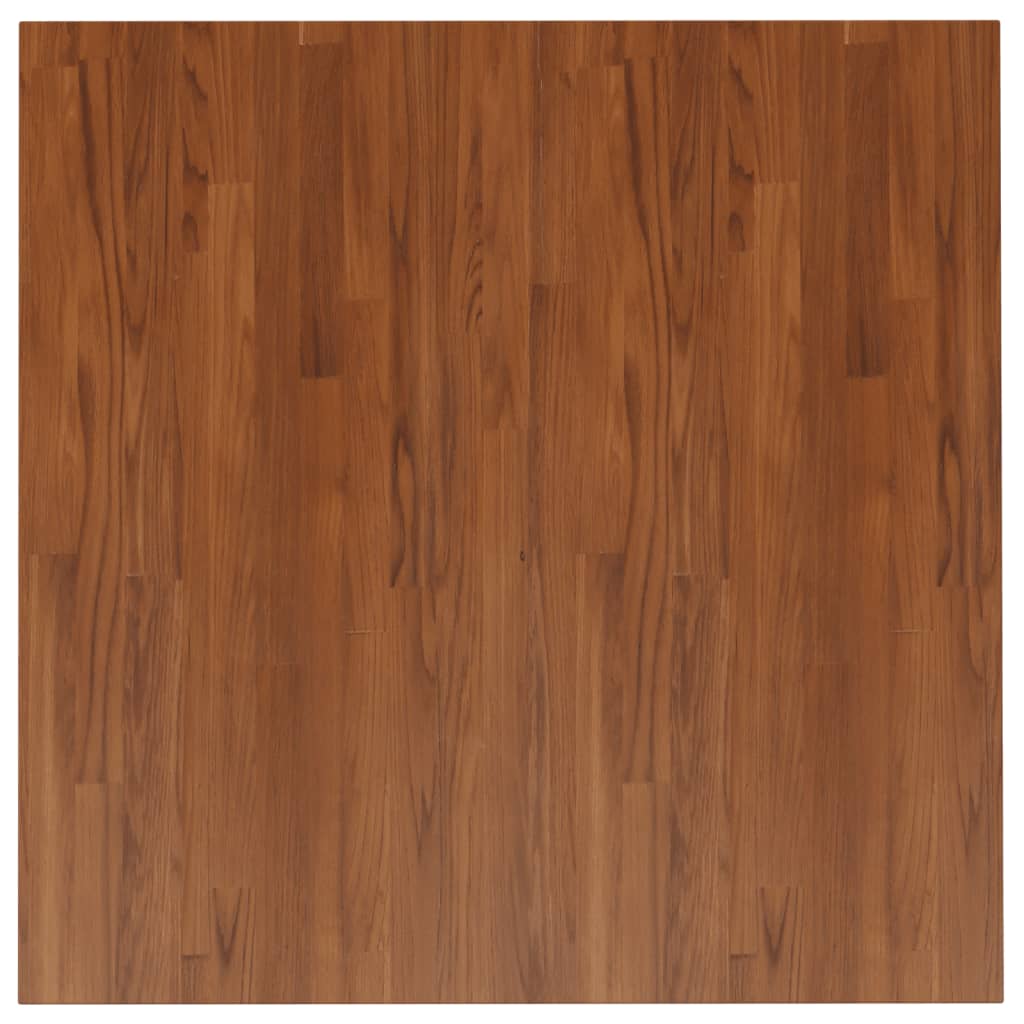 Pöytälevy neliö tummanruskea 90x90x2,5 cm käsitelty tammi - Sisustajankoti.fi