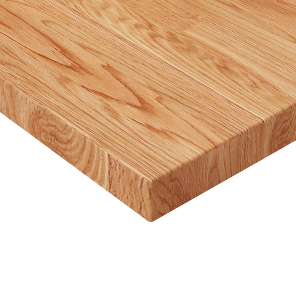 Pöytälevy neliö vaaleanruskea 90x90x4 cm käsitelty täysi tammi - Sisustajankoti.fi