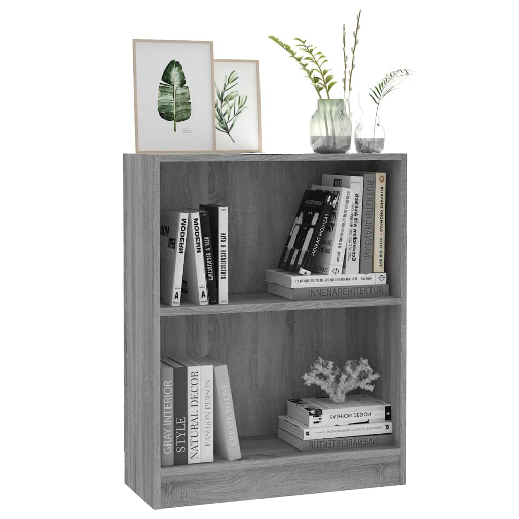 Kirjahylly harmaa Sonoma 60x24x74,5 cm tekninen puu - Sisustajankoti.fi