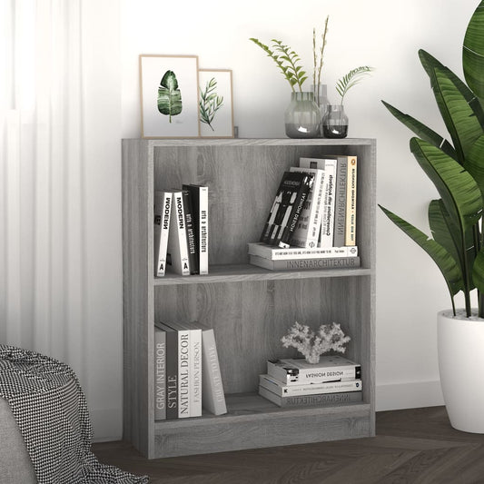 Kirjahylly harmaa Sonoma 60x24x74,5 cm tekninen puu - Sisustajankoti.fi
