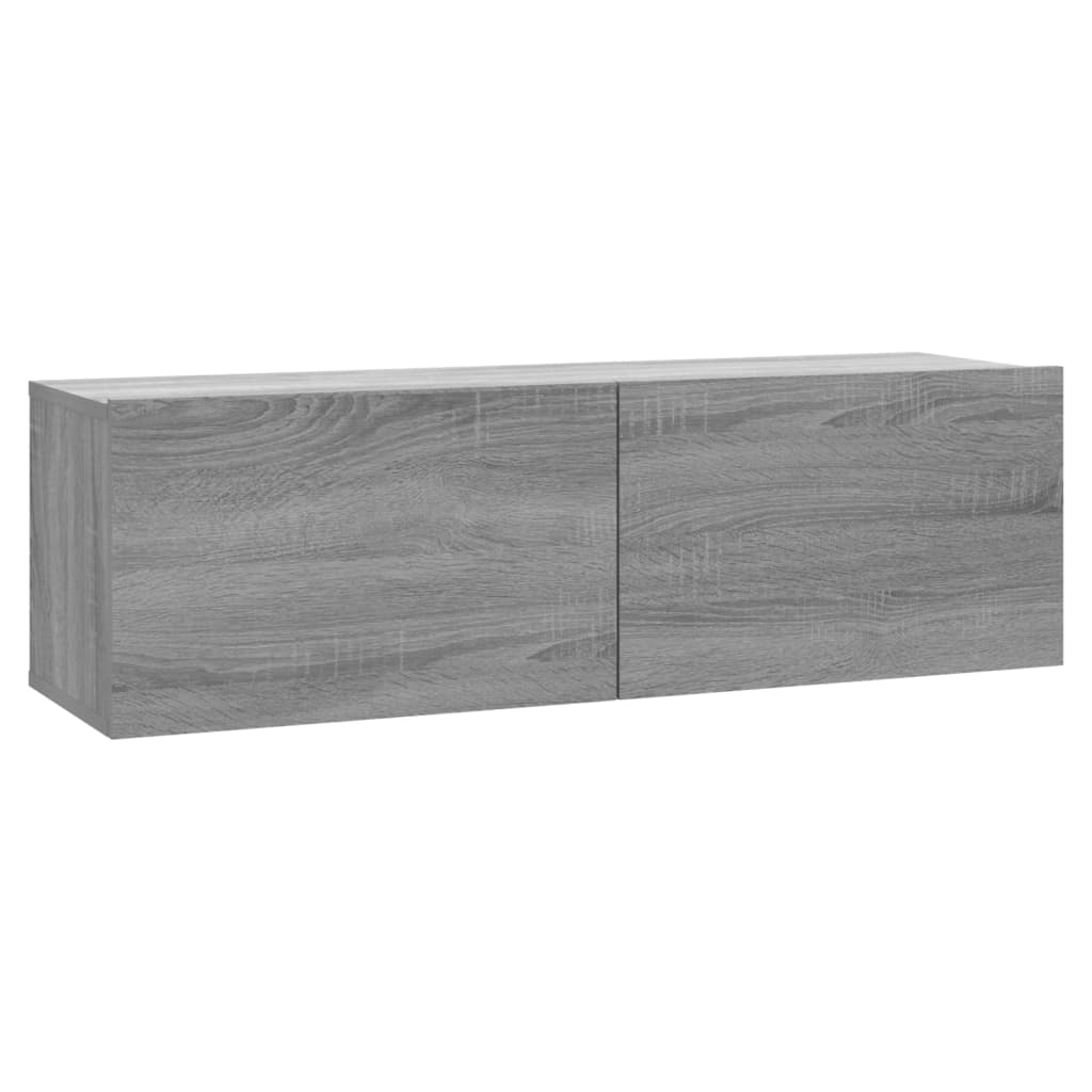 TV-seinäkaappi harmaa Sonoma 100x30x30 cm tekninen puu - Sisustajankoti.fi