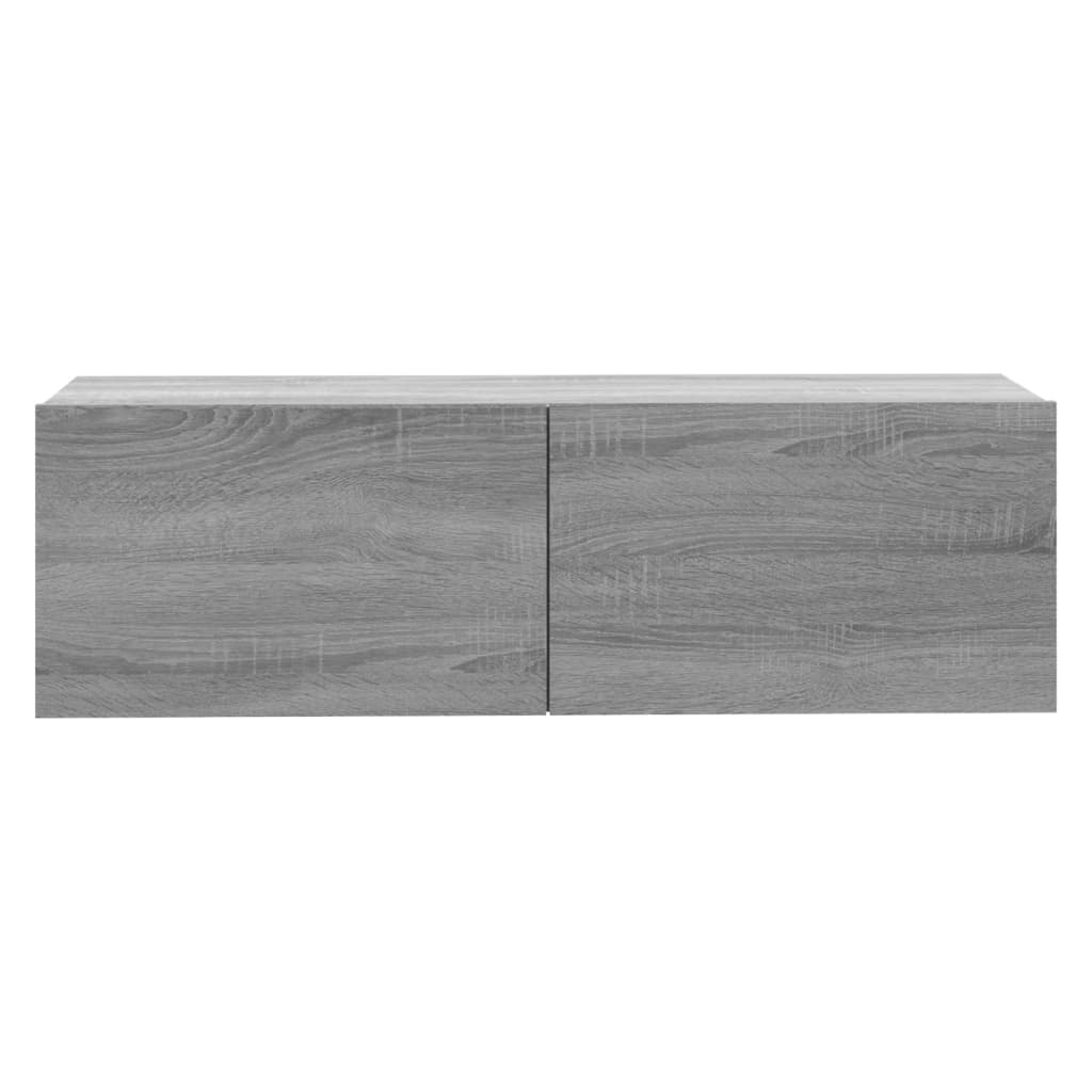 TV-seinäkaappi harmaa Sonoma 100x30x30 cm tekninen puu - Sisustajankoti.fi