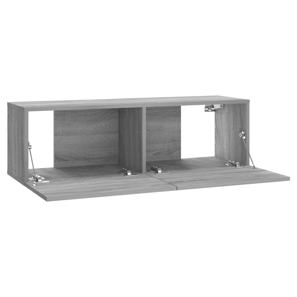 TV-seinäkaappi harmaa Sonoma 100x30x30 cm tekninen puu - Sisustajankoti.fi