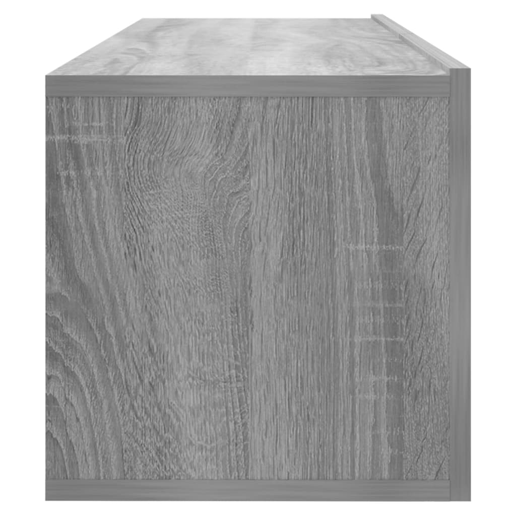 TV-seinäkaappi harmaa Sonoma 100x30x30 cm tekninen puu - Sisustajankoti.fi