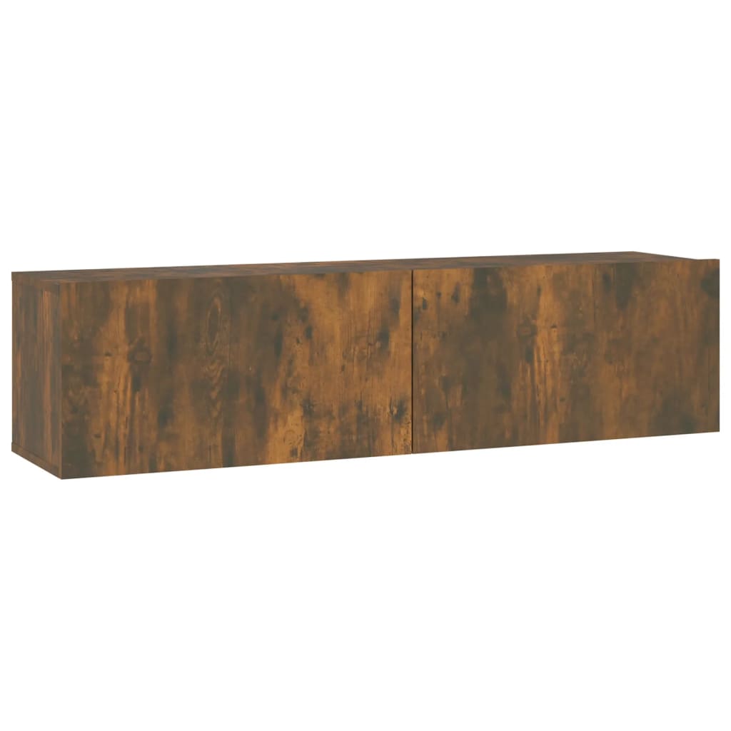 TV-seinäkaappi savutammi 120x30x30 cm tekninen puu - Sisustajankoti.fi