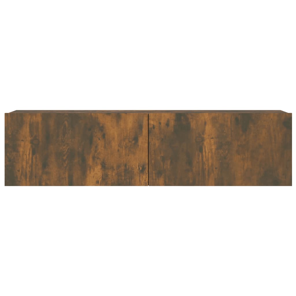TV-seinäkaappi savutammi 120x30x30 cm tekninen puu - Sisustajankoti.fi