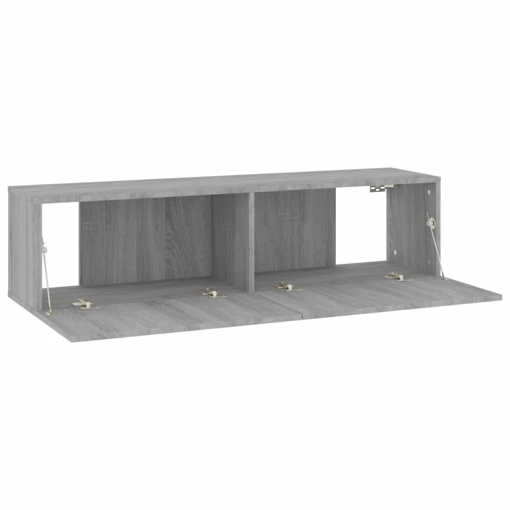 TV-seinäkaappi harmaa Sonoma 120x30x30 cm tekninen puu - Sisustajankoti.fi