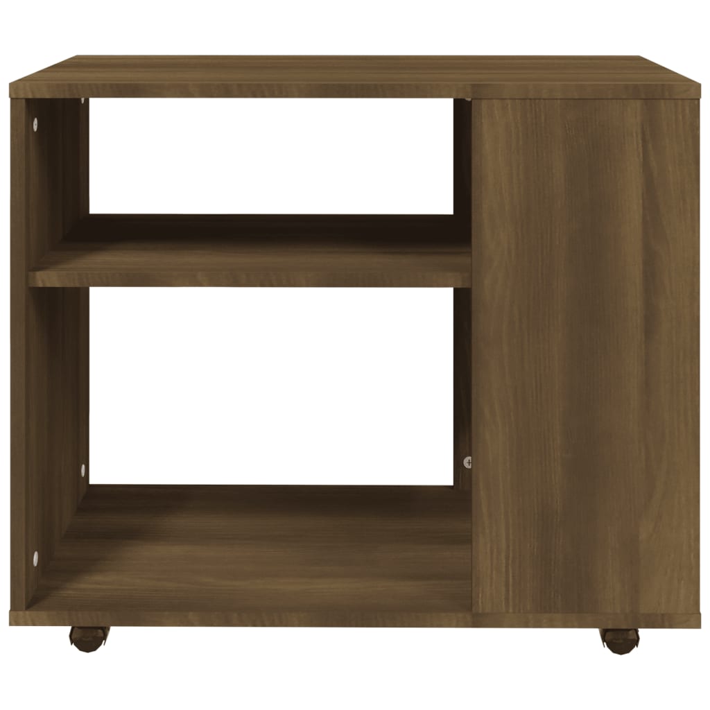 Sivupöytä ruskea tammi 70x35x55 cm tekninen puu - Sisustajankoti.fi
