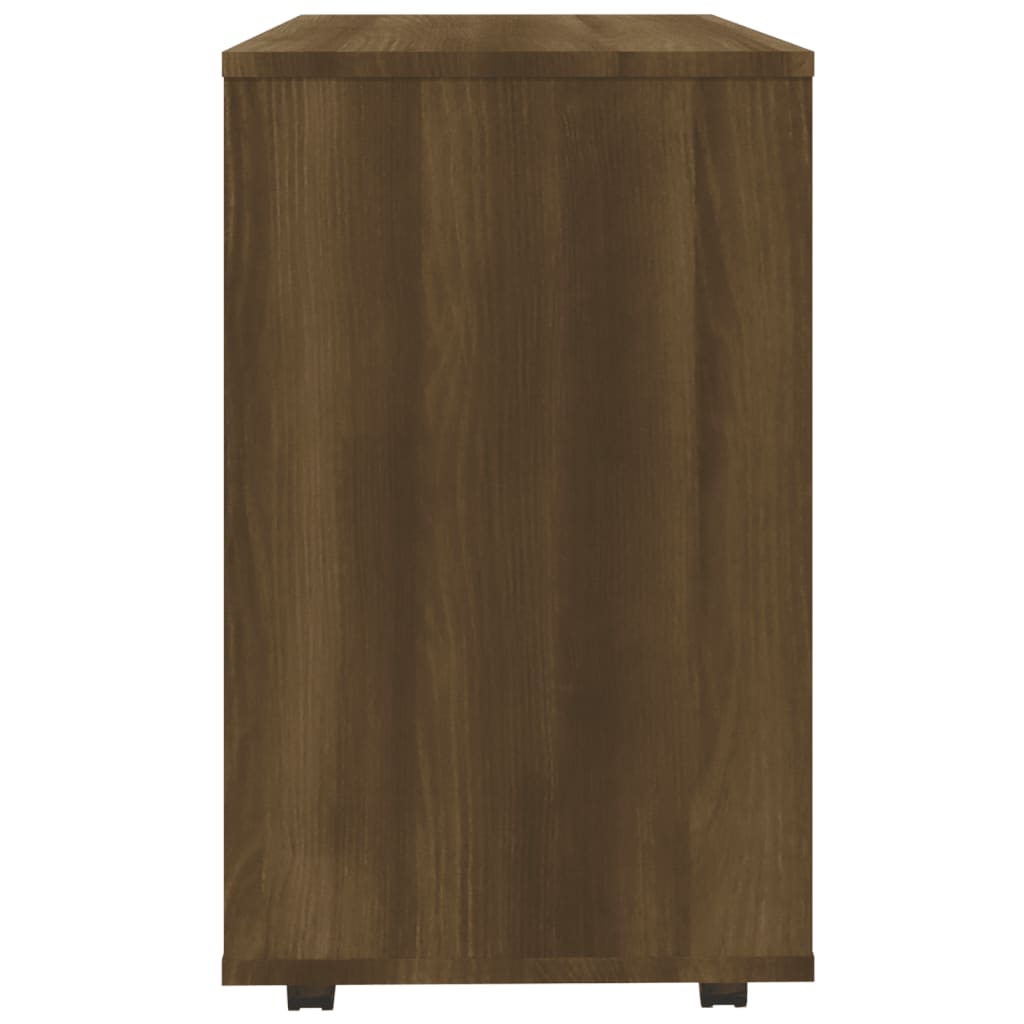 Sivupöytä ruskea tammi 70x35x55 cm tekninen puu - Sisustajankoti.fi