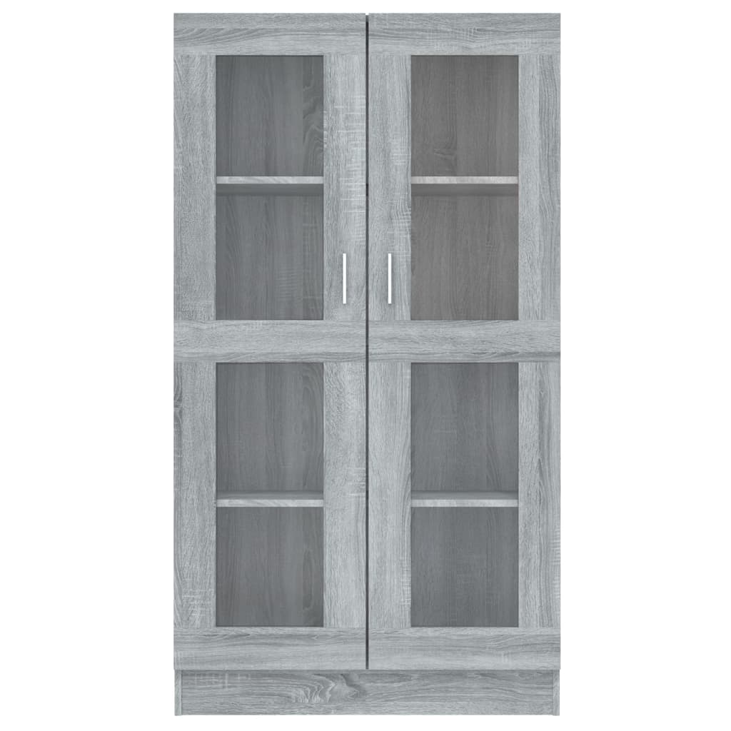 Vitriinikaappi harmaa Sonoma 82,5x30,5x150 cm tekninen puu - Sisustajankoti.fi