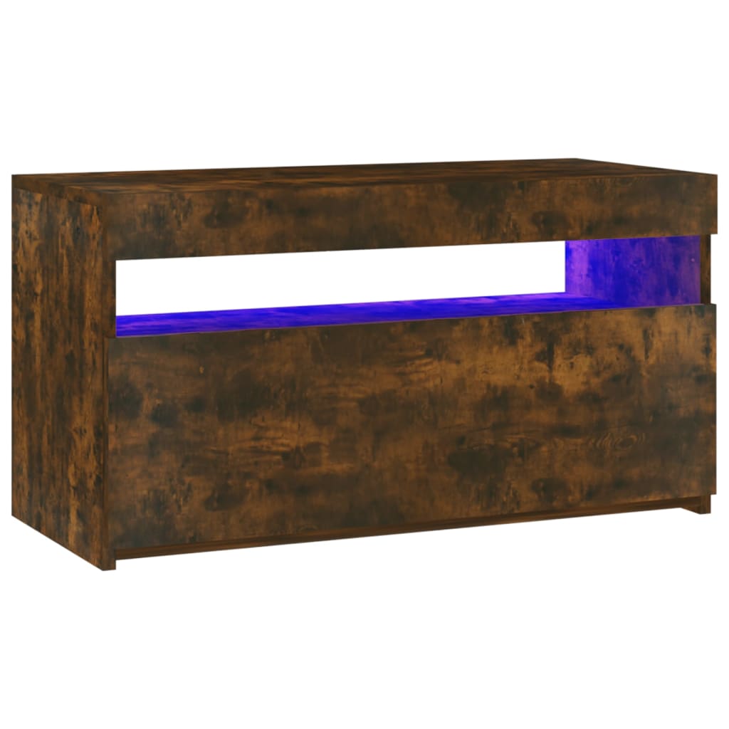 TV-taso LED-valoilla savutammi 75x35x40 cm - Sisustajankoti.fi