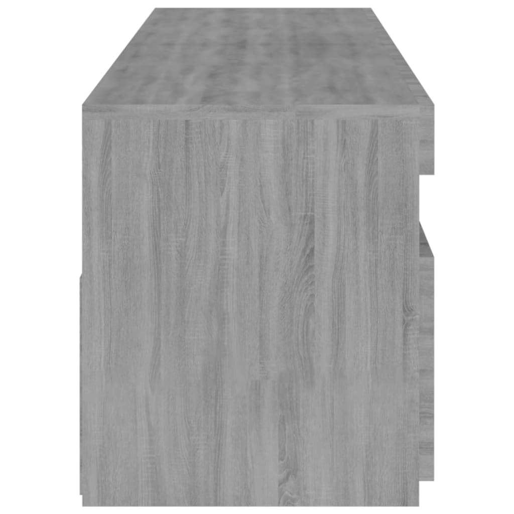 TV-taso LED-valoilla 2 kpl harmaa Sonoma 75x35x40 cm - Sisustajankoti.fi