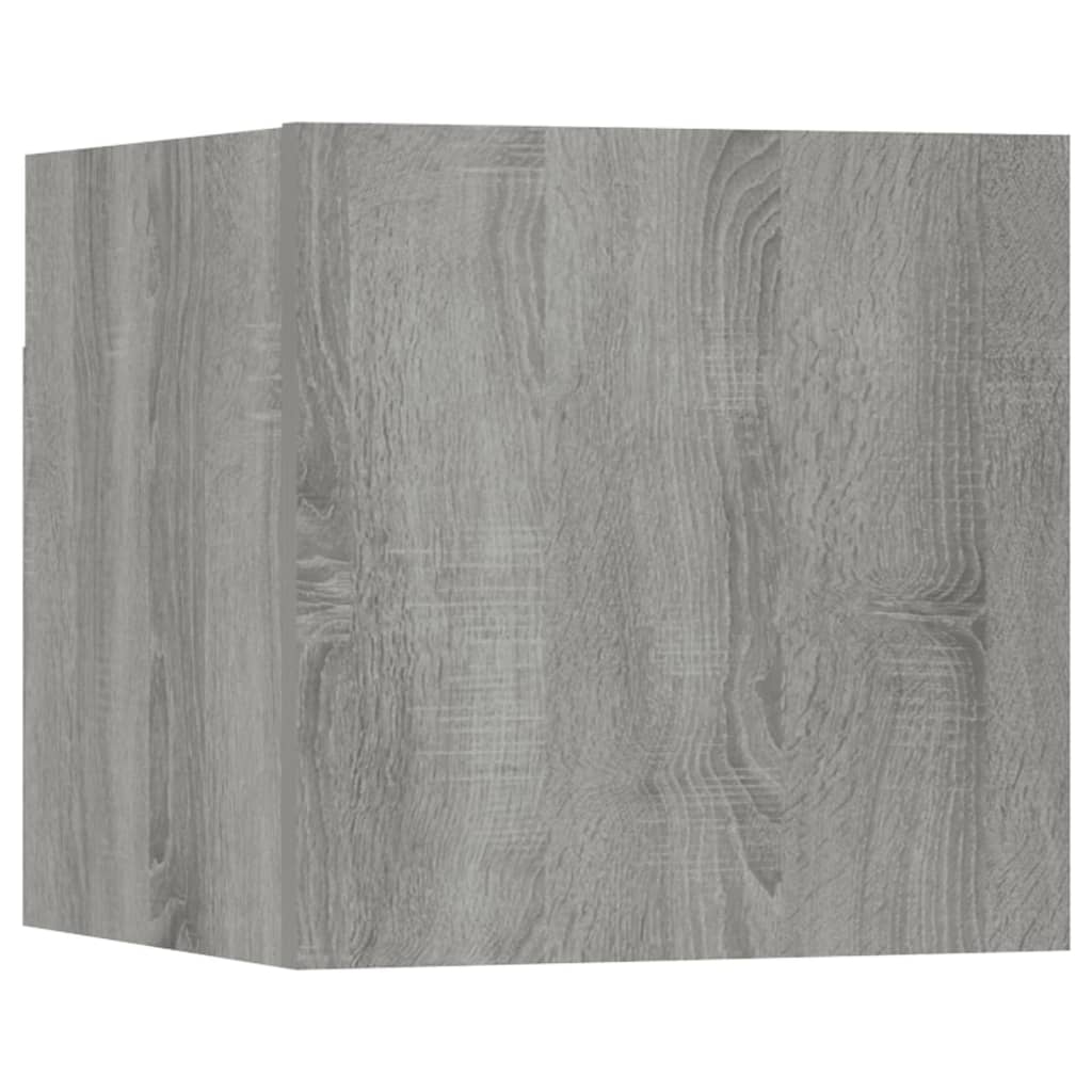 Seinäkiinnitettävät TV-kaapit 2 kpl harmaa Sonoma 30,5x30x30 cm - Sisustajankoti.fi