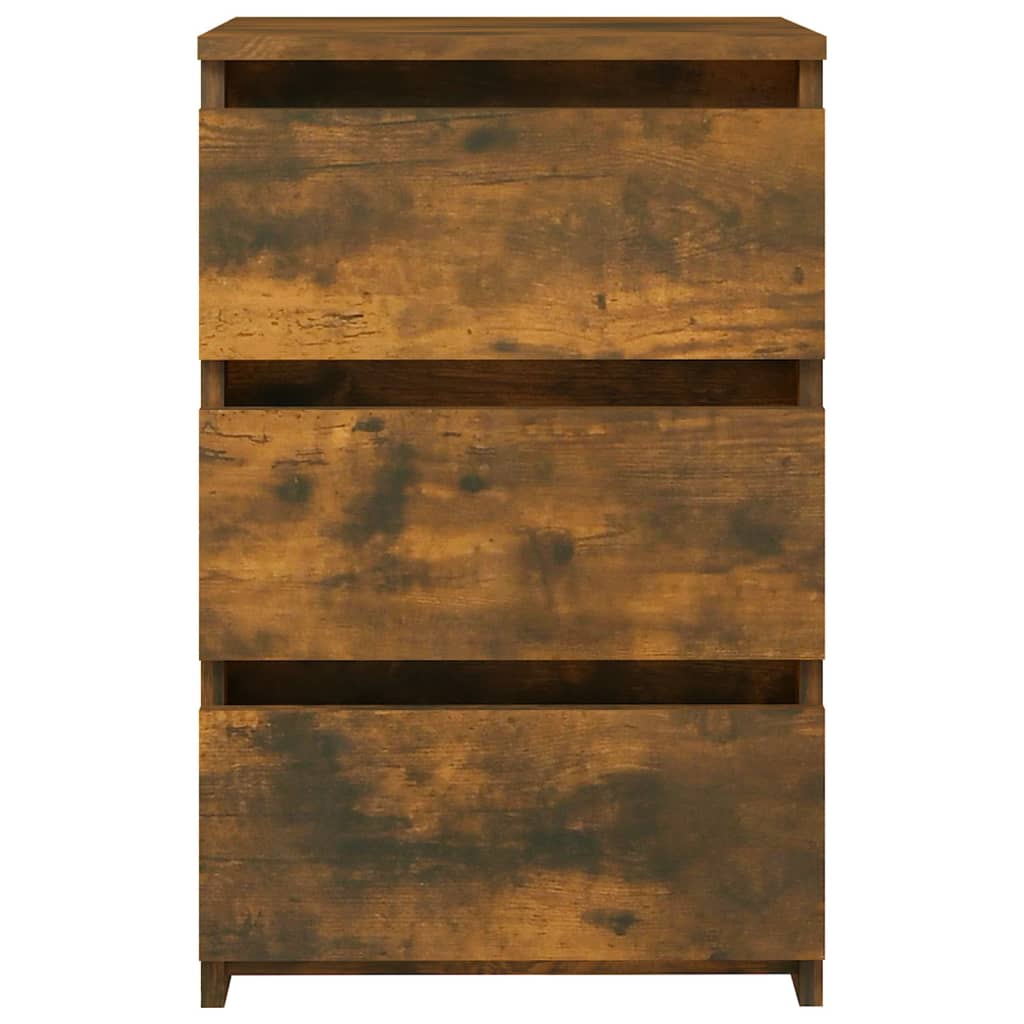 Yöpöydät 2 kpl savutammi 40x35x62,5 cm tekninen puu - Sisustajankoti.fi