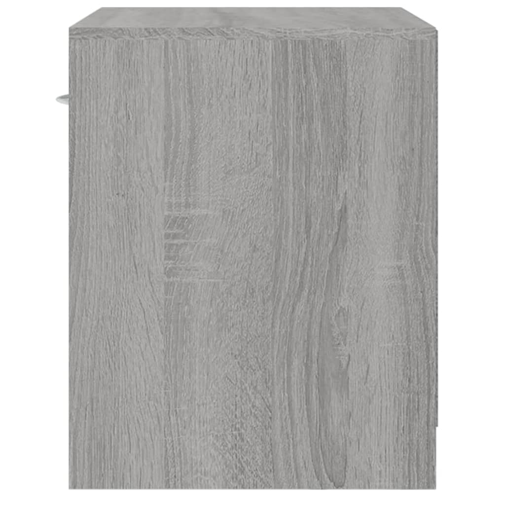 Yöpöydät 2 kpl laatikoilla harmaa Sonoma - Sisustajankoti.fi