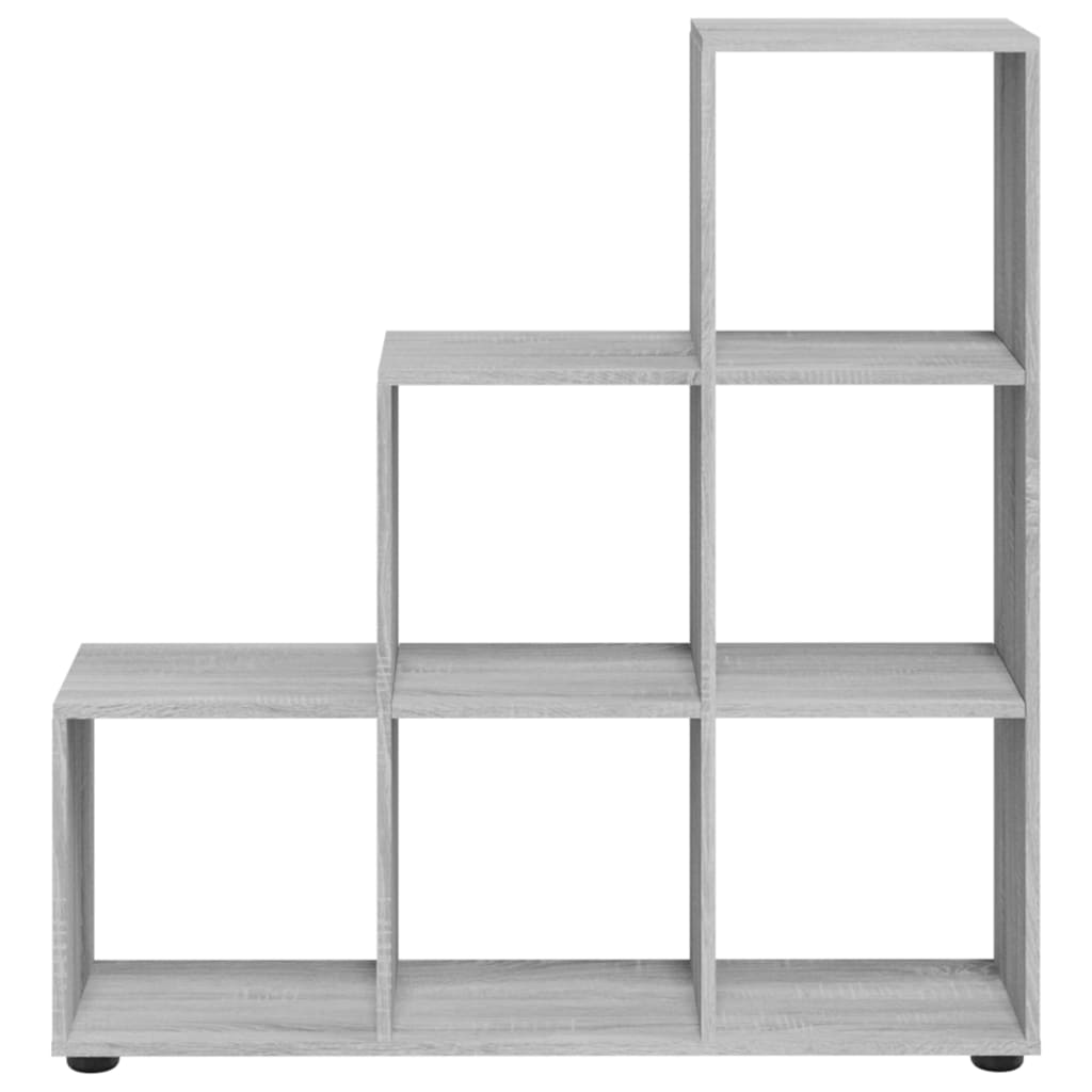 Porraskirjahylly harmaa Sonoma 107 cm tekninen puu - Sisustajankoti.fi