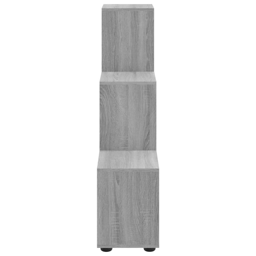 Porraskirjahylly harmaa Sonoma 107 cm tekninen puu - Sisustajankoti.fi